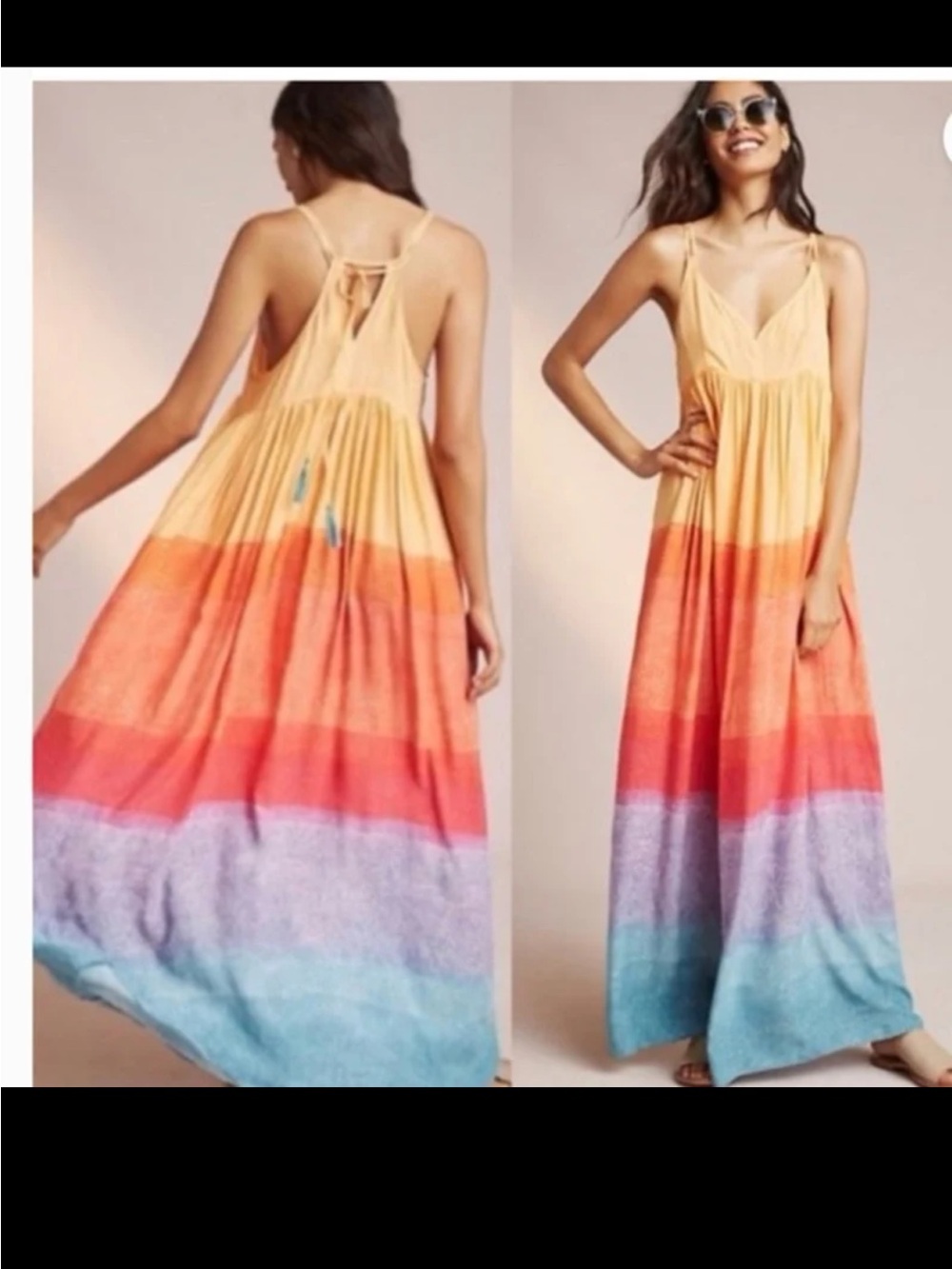 Anthropologie Carla Weeks Setting Sun Maxi Dress
Size XS